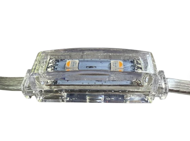Minleon RGBW+2 light bar module closeup