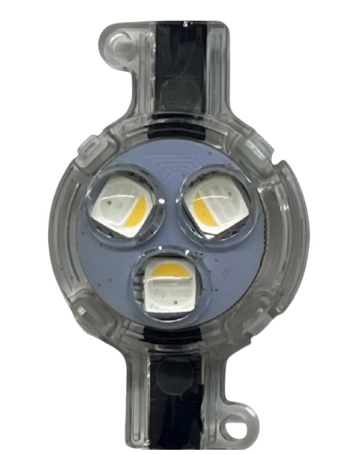 Minleon RGBW+2 track light node closeup